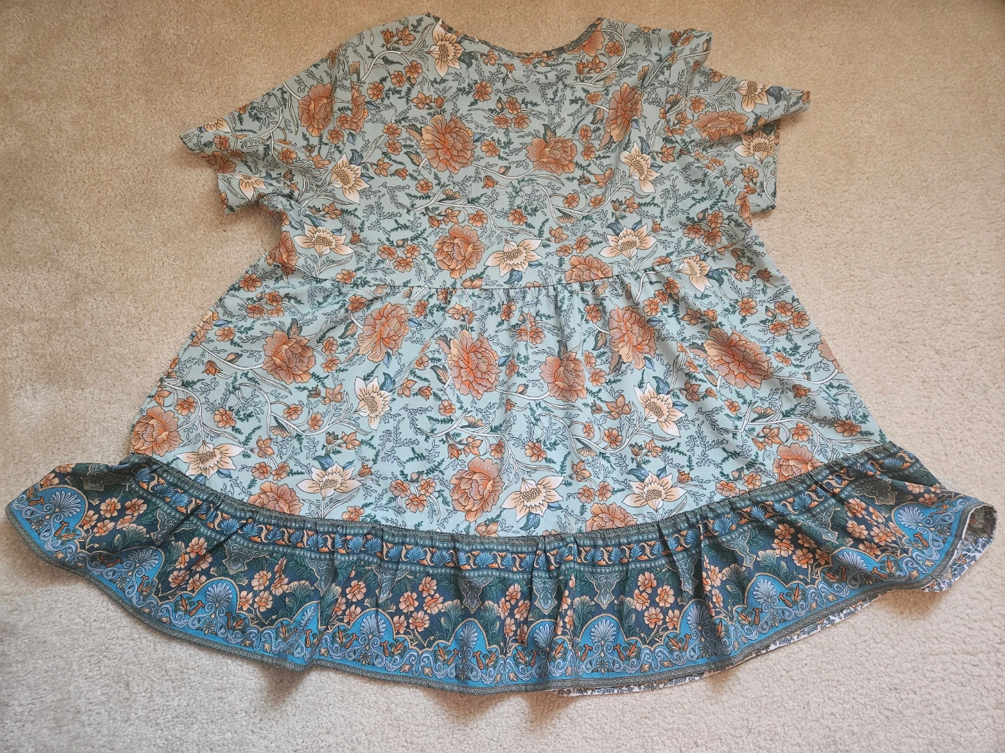 Floral Print Peasant Blouse - photo 2