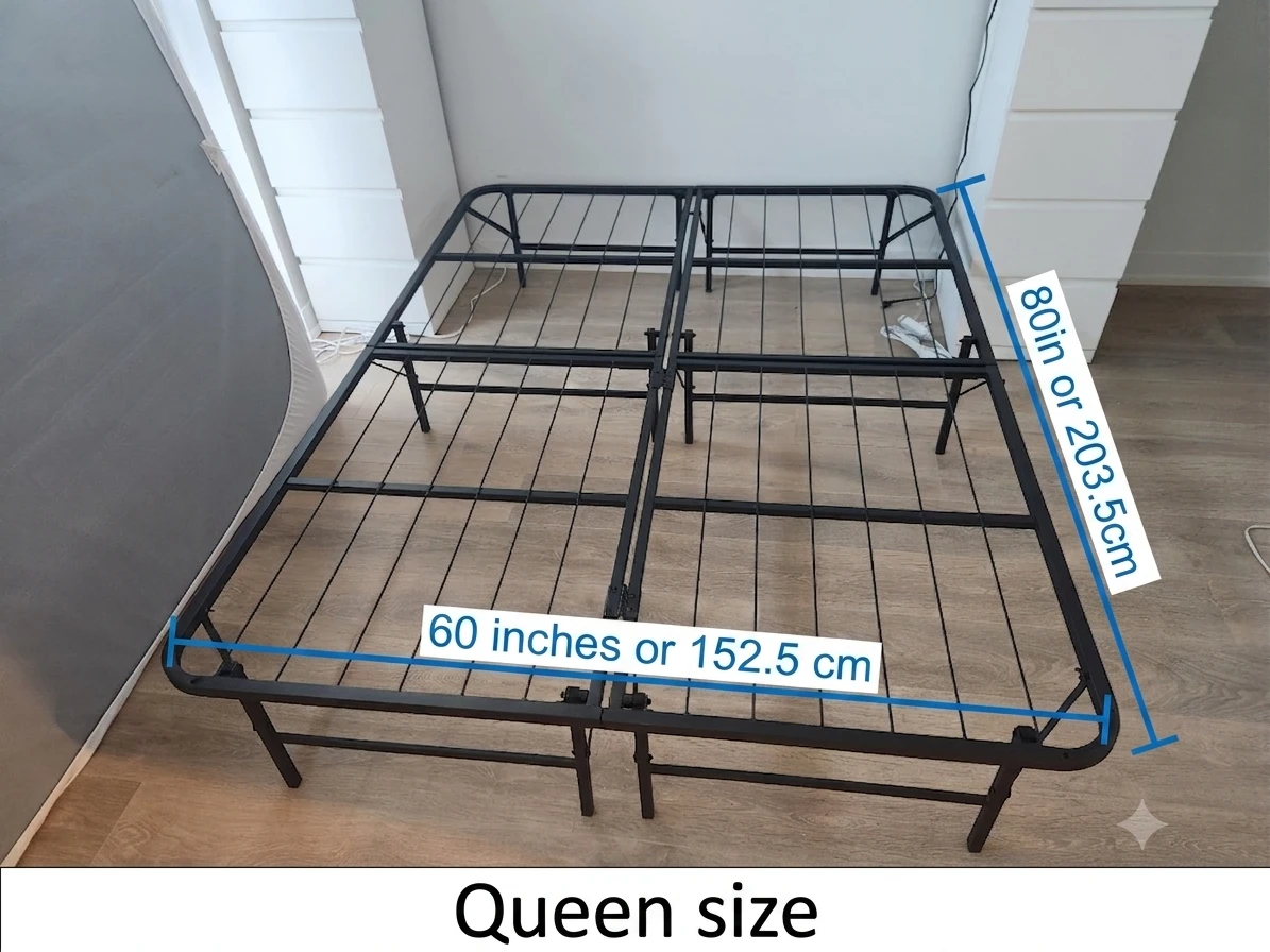 Queen Size Metal Bed Frame