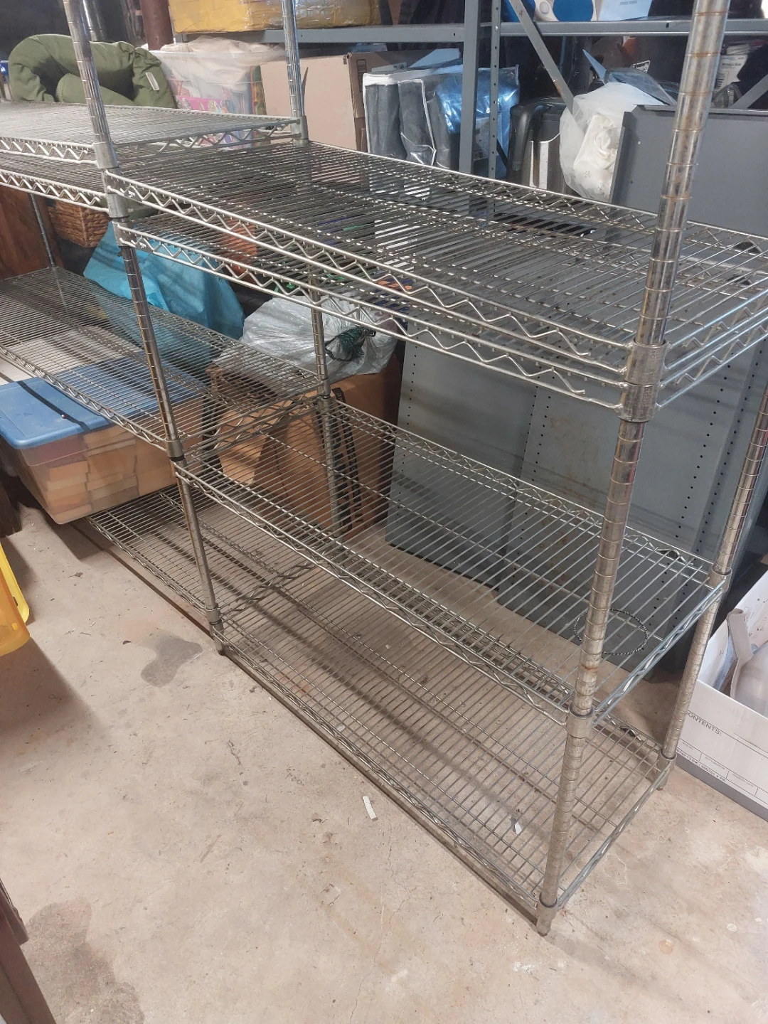 Wire Shelving Unit rack for garage/basement/pantry 100x18x74.5 - photo 2