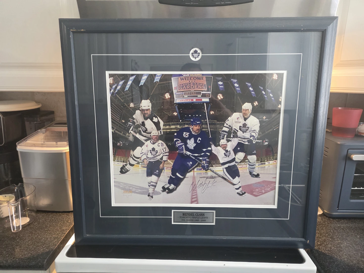 Wendel Clark Toronto Maple Leafs Framed Photo