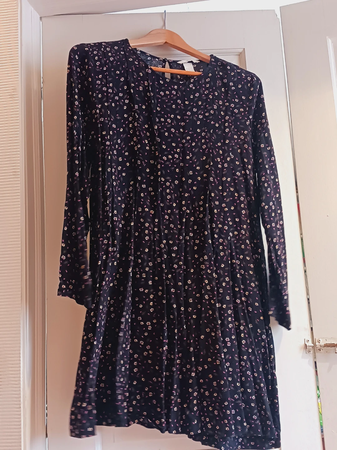 New !! H&M Floral Print Dress with Long Sleeves 14. - photo 2