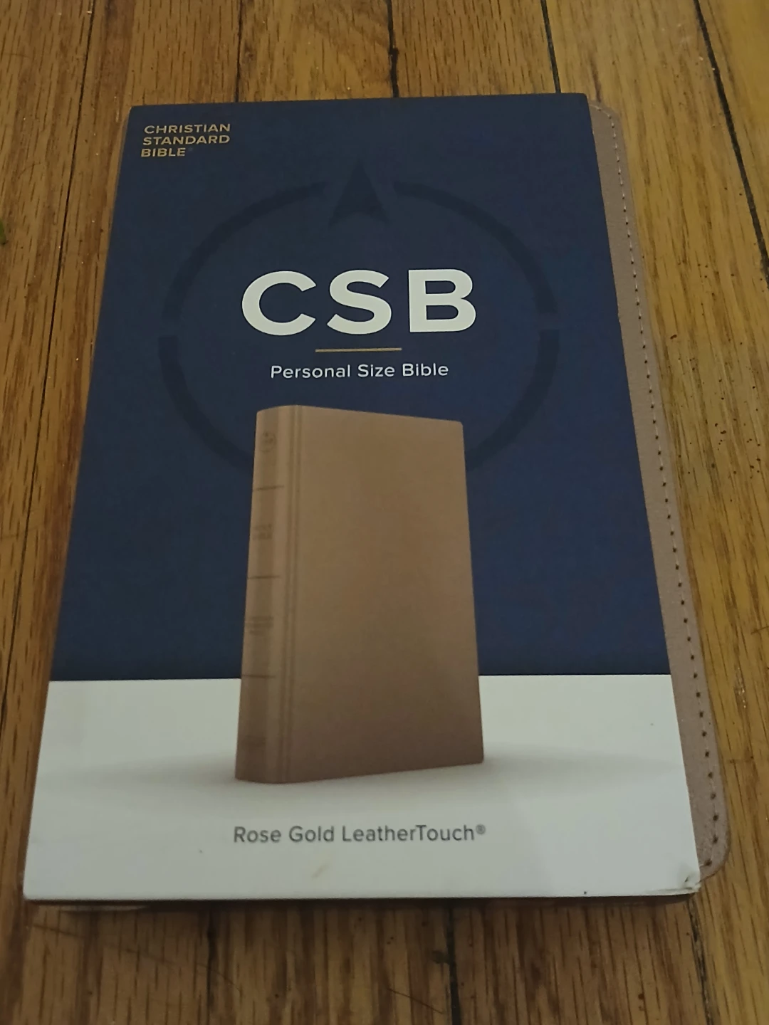 CSB Personal Size Bible - Rose Gold LeatherTouch