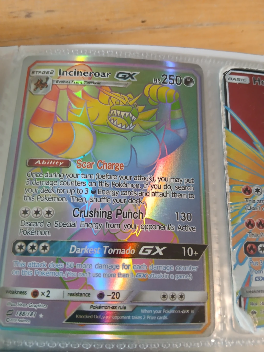 Incineroar GX 188/181 Pokemon Card