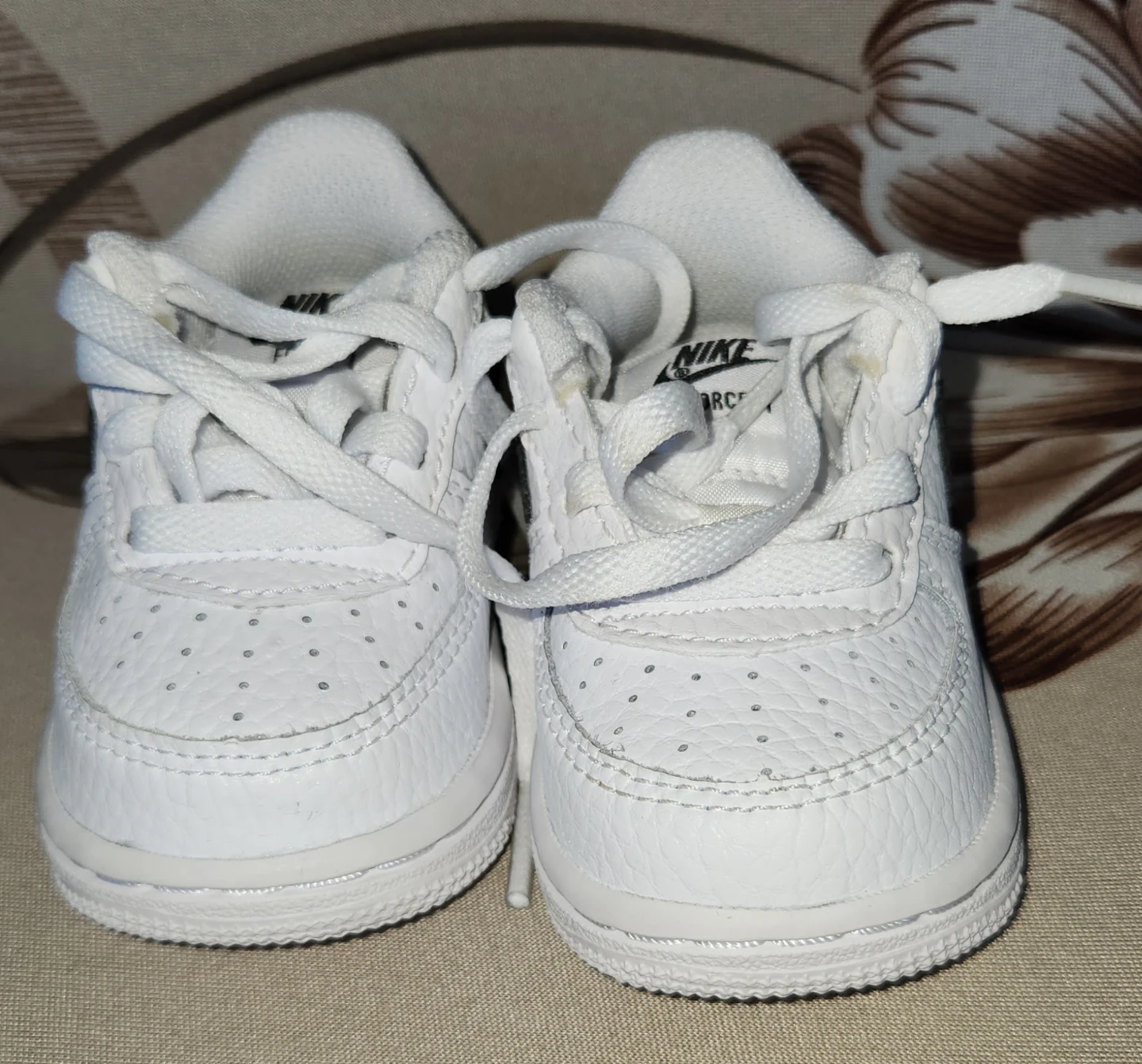 Nike Force 1 TD Toddler Shoes White/Black Size 3c - photo 2