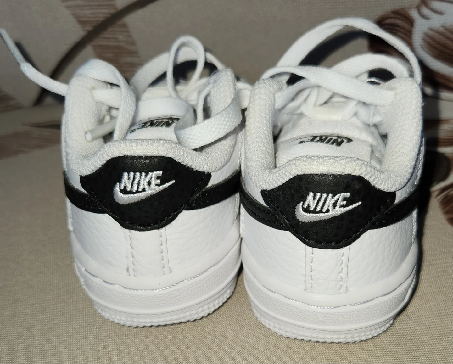 Nike Force 1 TD Toddler Shoes White/Black Size 3c - photo 4
