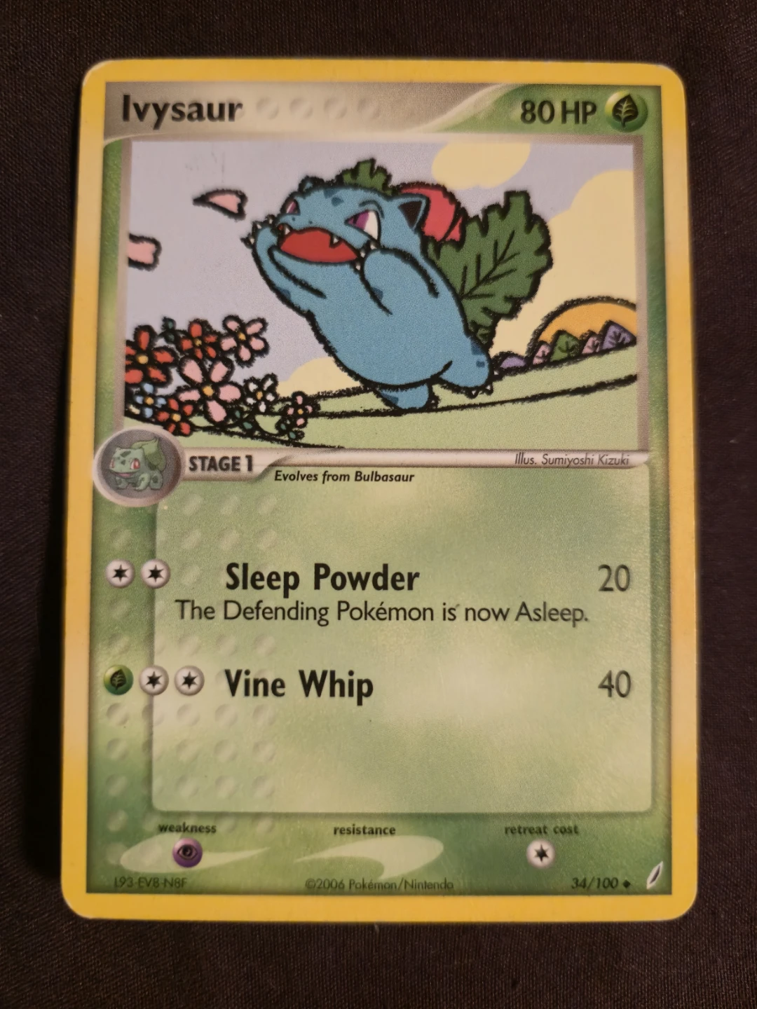 Pokemon Ivysaur Card