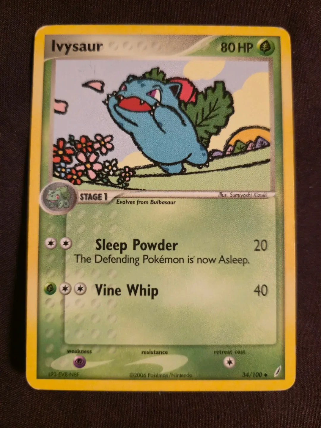 Pokemon Ivysaur Card
