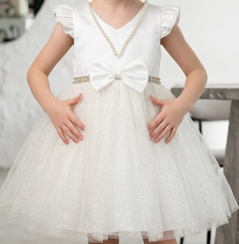 Couture Princess Ivory Dress with Bow