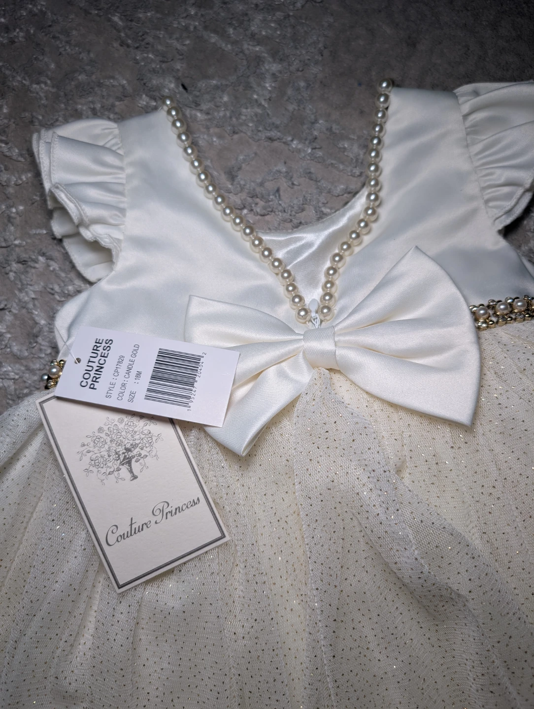 Couture Princess Ivory Dress with Bow - photo 3