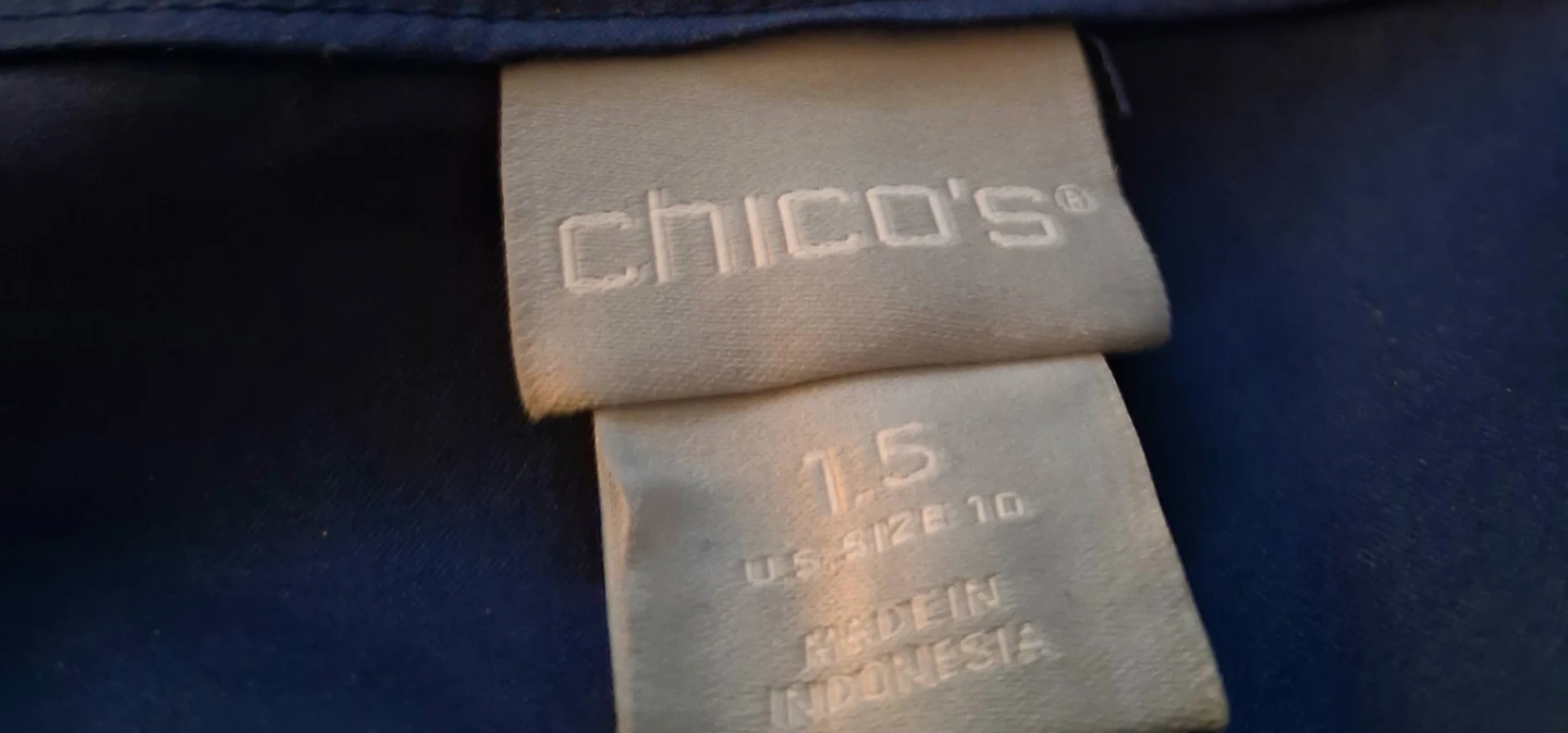 Chico's Navy Blue Tiered Sleeveless Dress - photo 3
