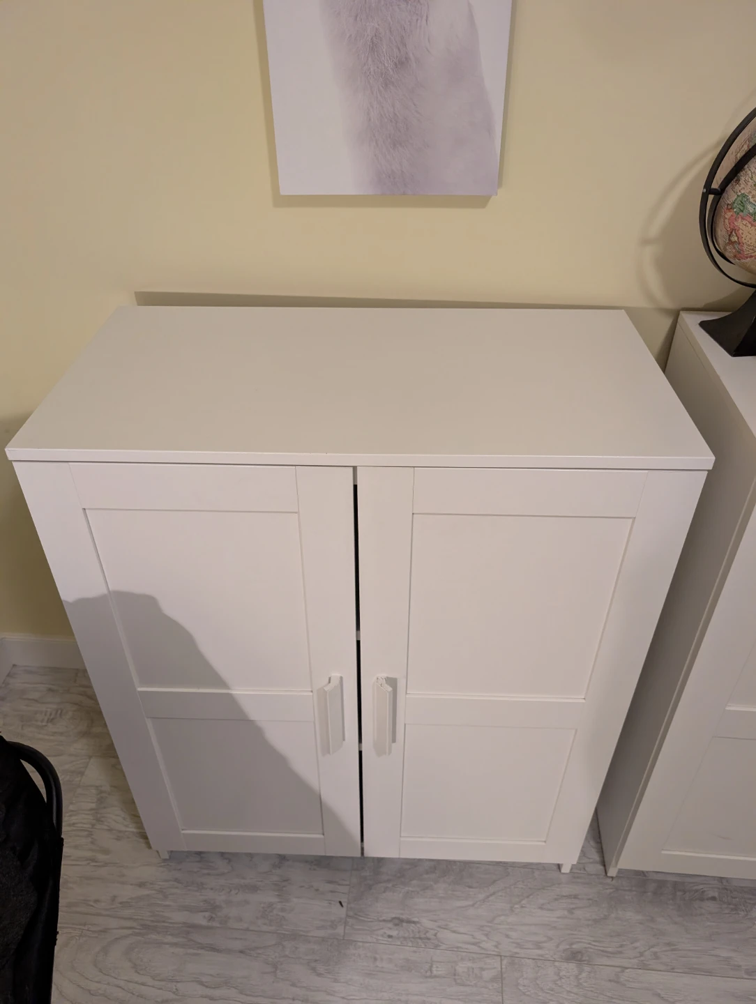 White IKEA Two-Door Storage Cabinet