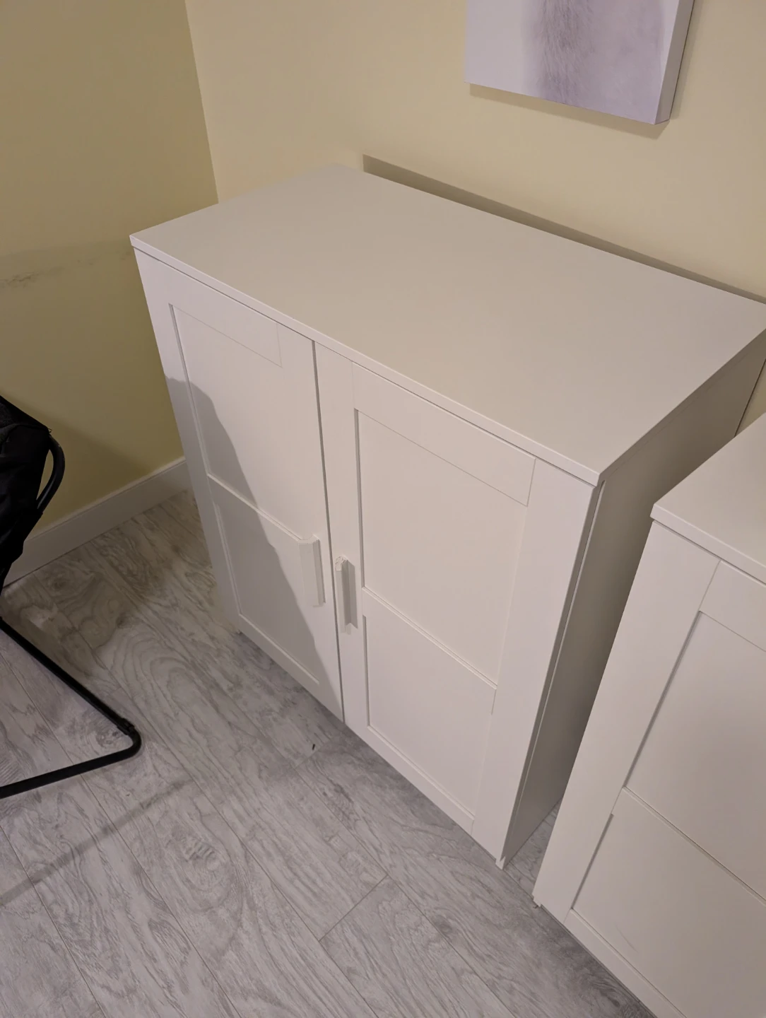 White IKEA Two-Door Storage Cabinet - photo 2