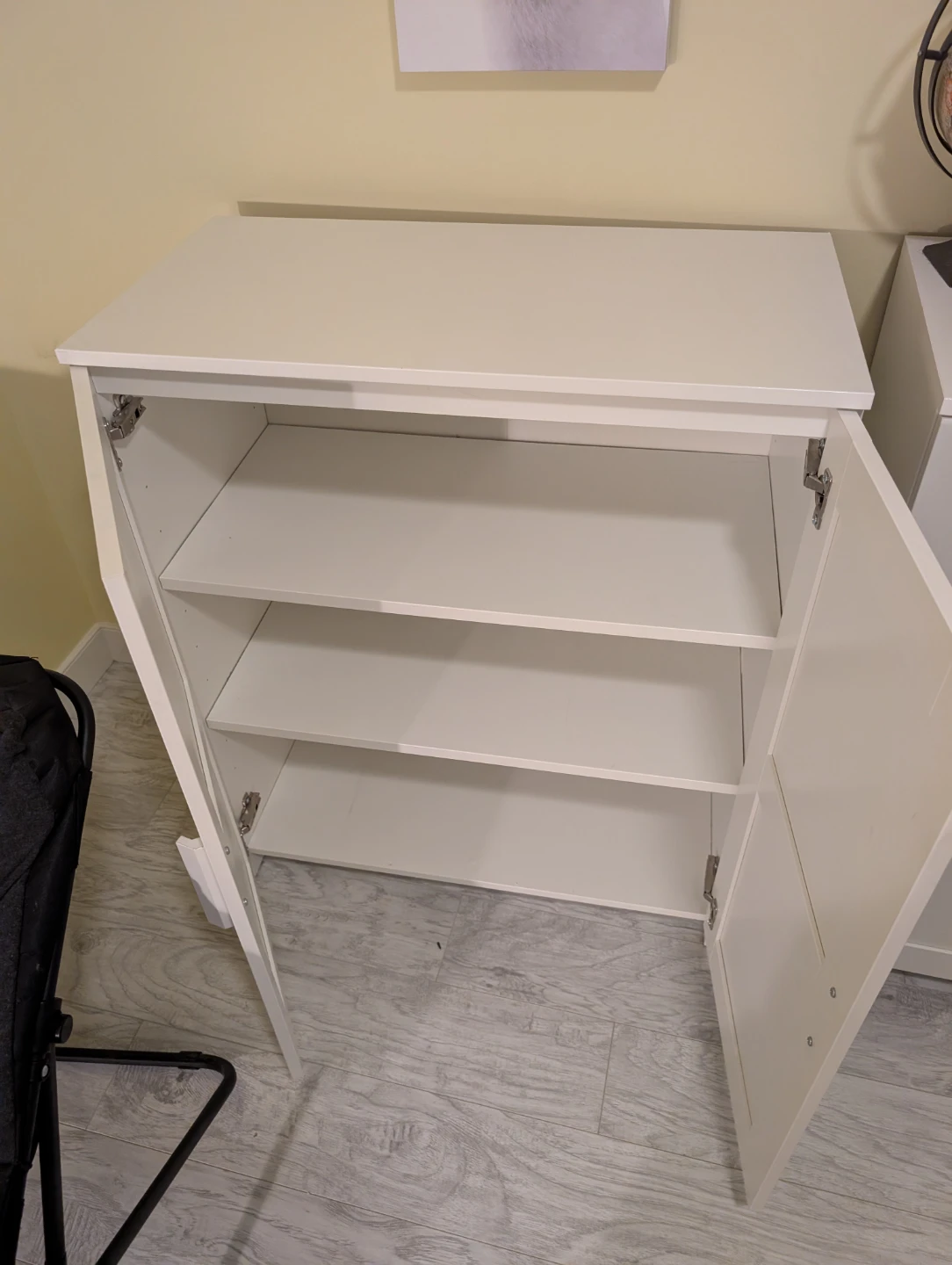 White IKEA Two-Door Storage Cabinet - photo 3