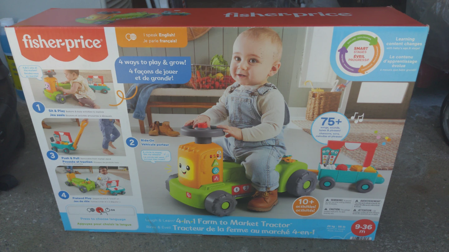 Fisher-Price Laugh & Learn 4-in-1 Farm to Market Tractor