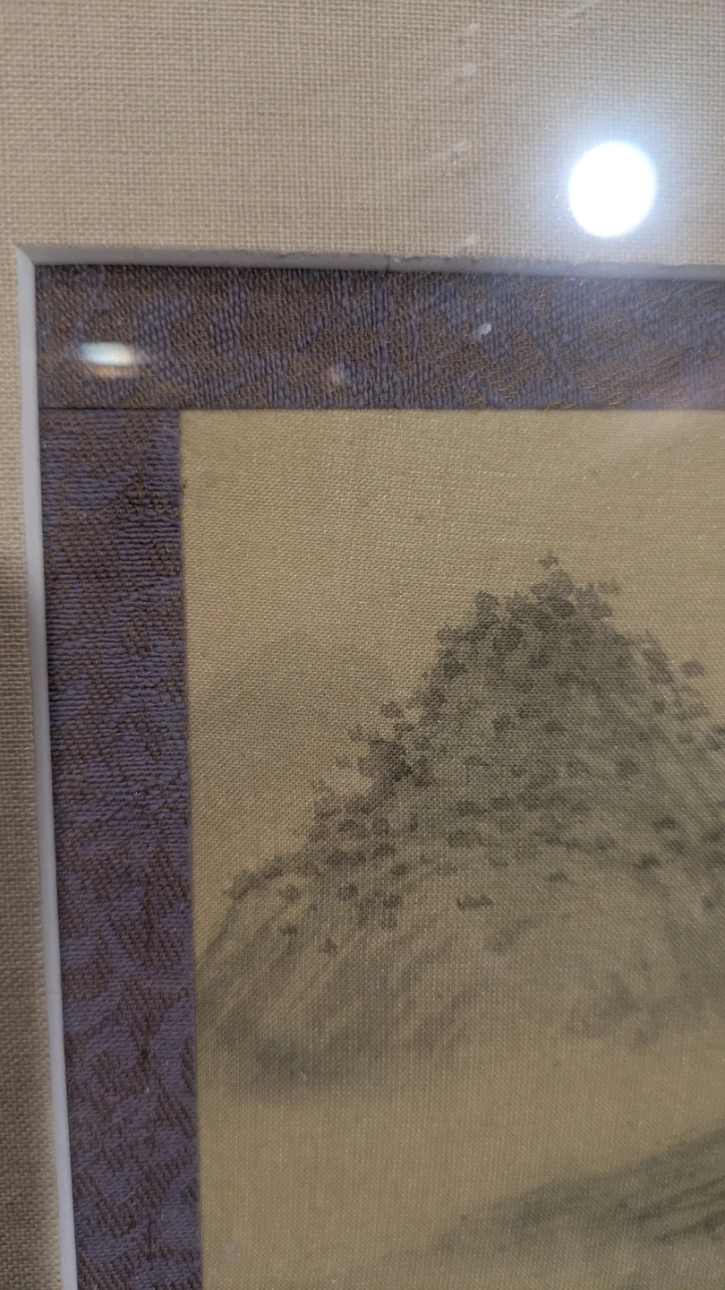 Framed Silk Landscape Painting - photo 3