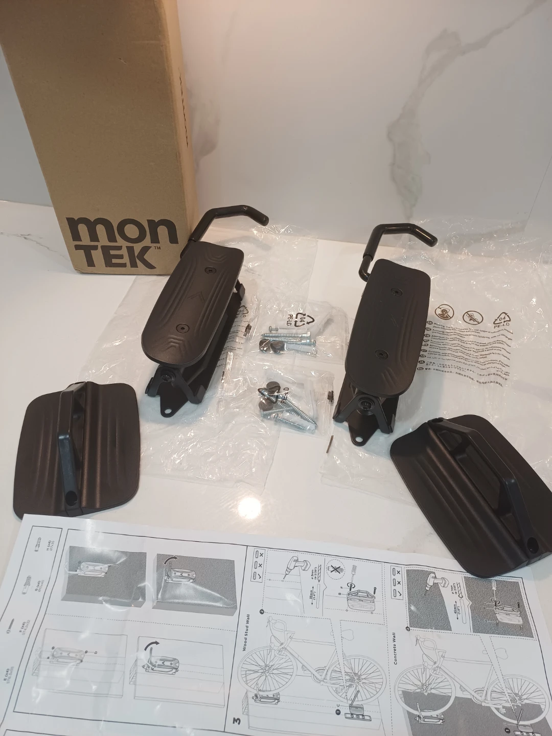 Montek Bike Wall Mount Hooks -2pcs. - photo 2