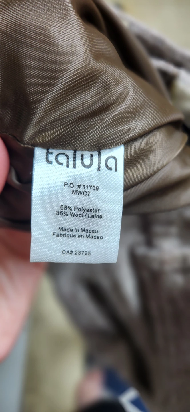 New Talula Women's Wool Blend Pants Size 10 - photo 5