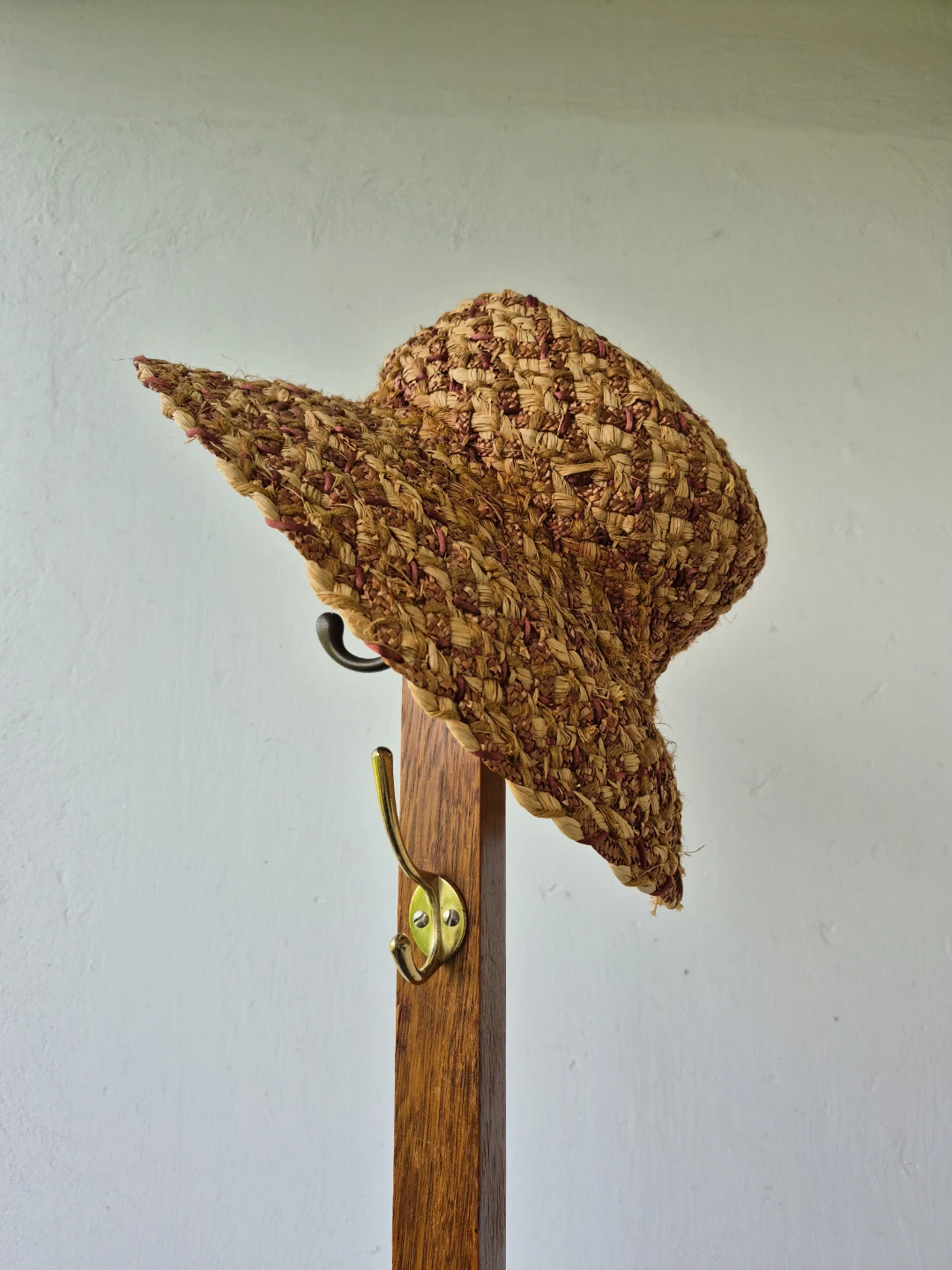 Straw Hat for Summer Shade (wear 2 ways: brim up / brim down) - photo 2