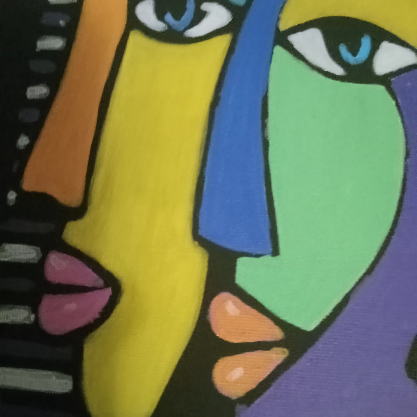 Abstract Faces Art Print - photo 3