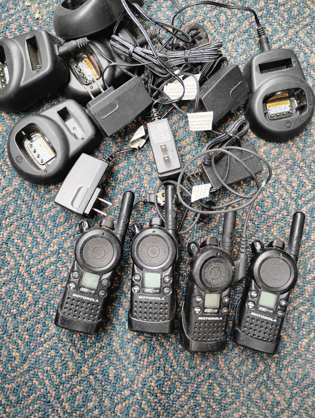 Motorola CLS1110 Two-Way Radios (4-Pack)