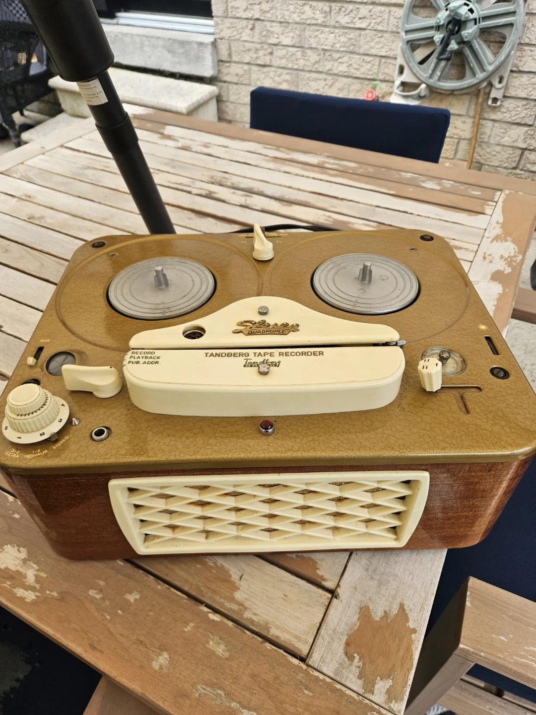 VINTAGE NORWEGIAN TANDBERG REEL TAPE RECORDER - photo 2