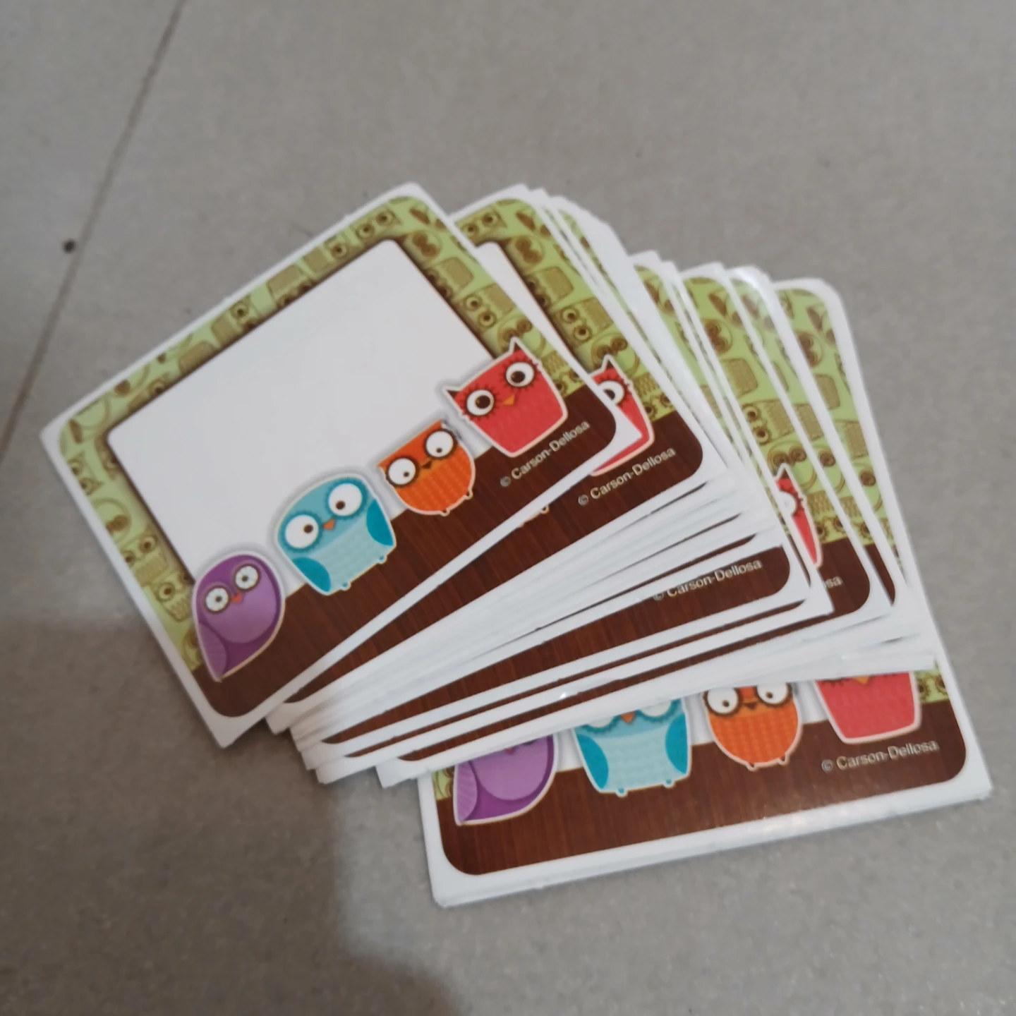 ⚽ Carson-Dellosa Owl Name Tags - photo 2