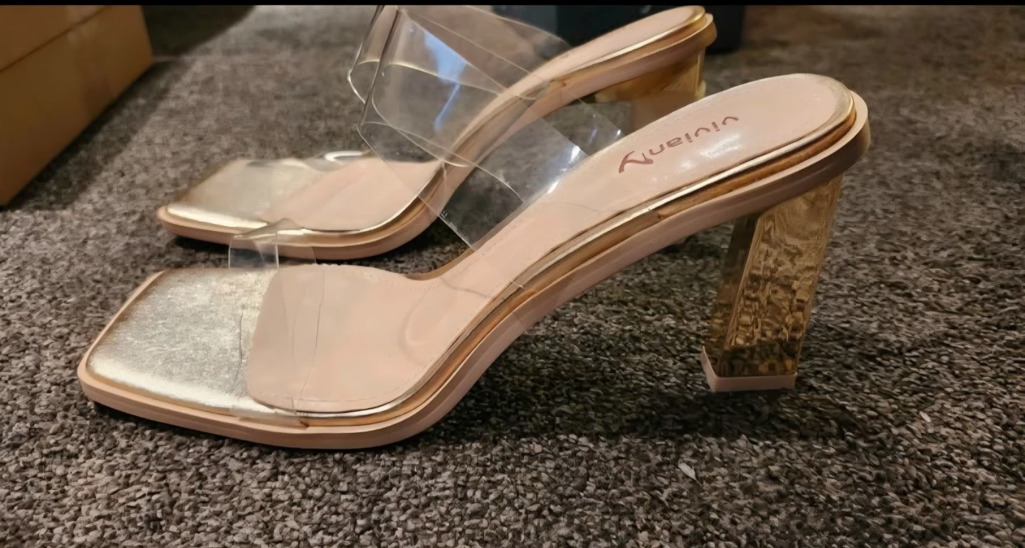 VivianY Clear Block Heel Sandals - photo 5