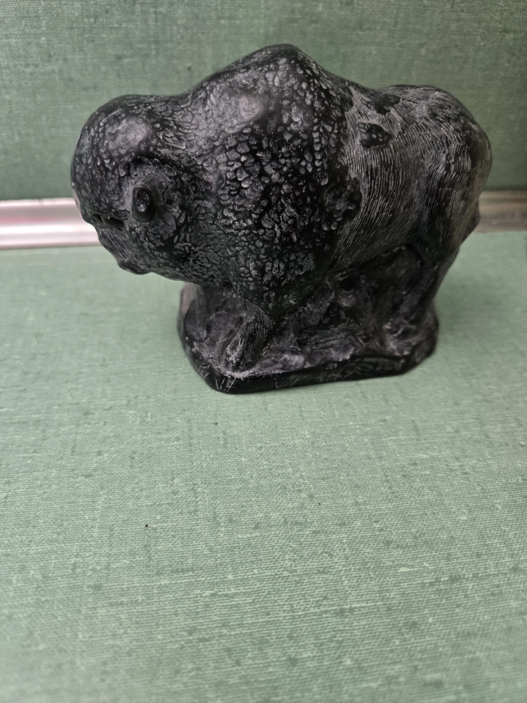 Vintage Bison Soapstone Figurine by AARKTIK