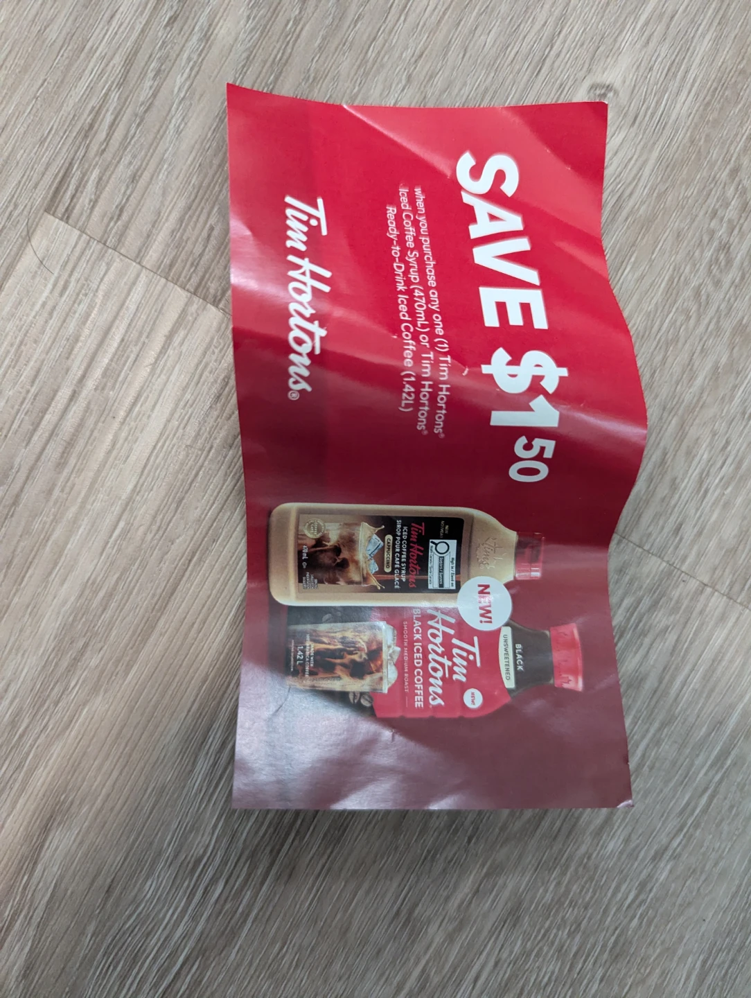 Tim Hortons Save $1.50 Coupon ⚽