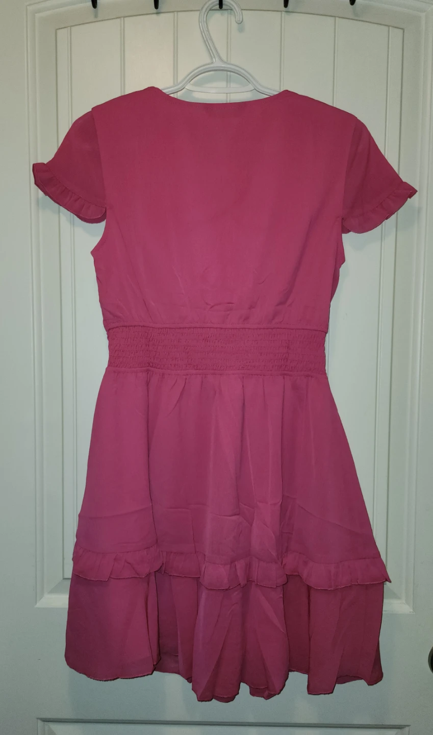 PrettyGarden Pink Ruffle Dress - Size S - photo 2