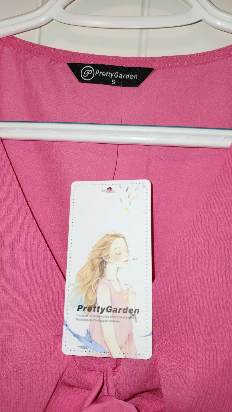 PrettyGarden Pink Ruffle Dress - Size S - photo 3