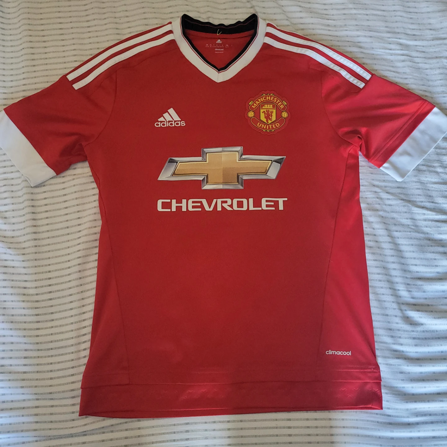 Manchester United Adidas Climalite Soccer Jersey