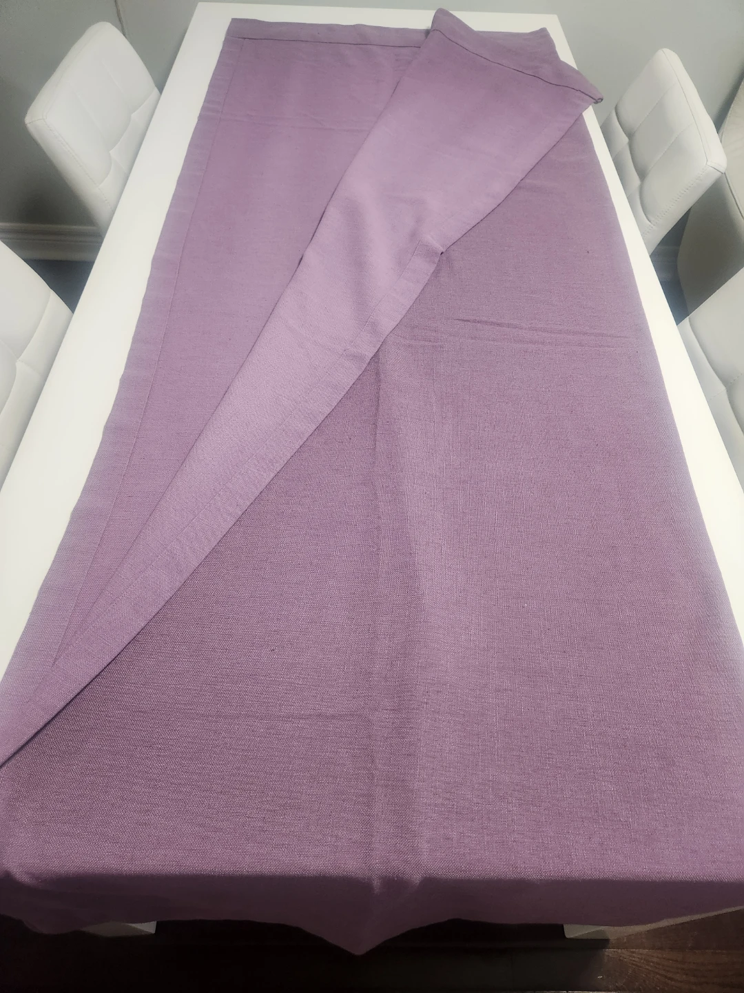 Purple curtains