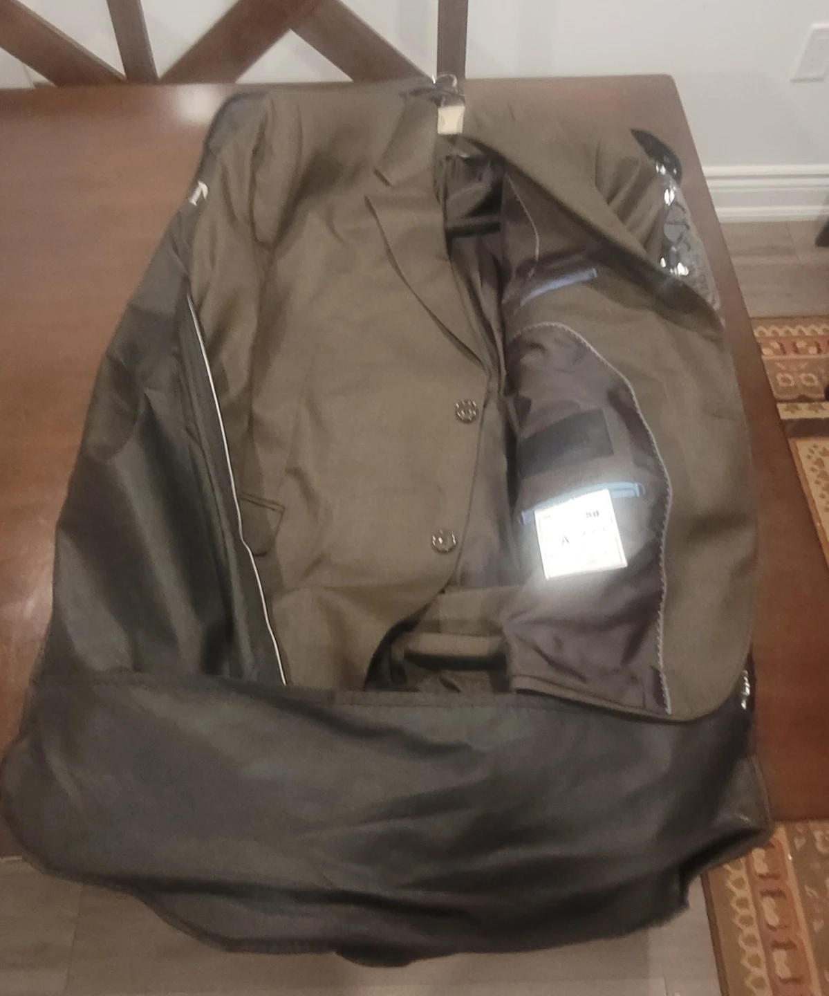 Men's Suit Jacket with Garment Bag