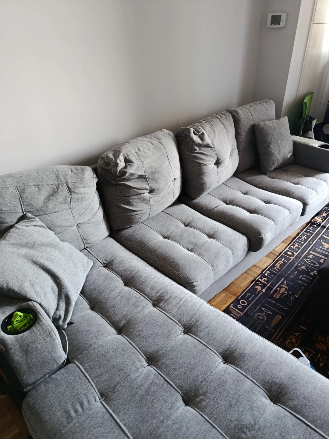 Briana Grey Sectional Sofa - photo 3
