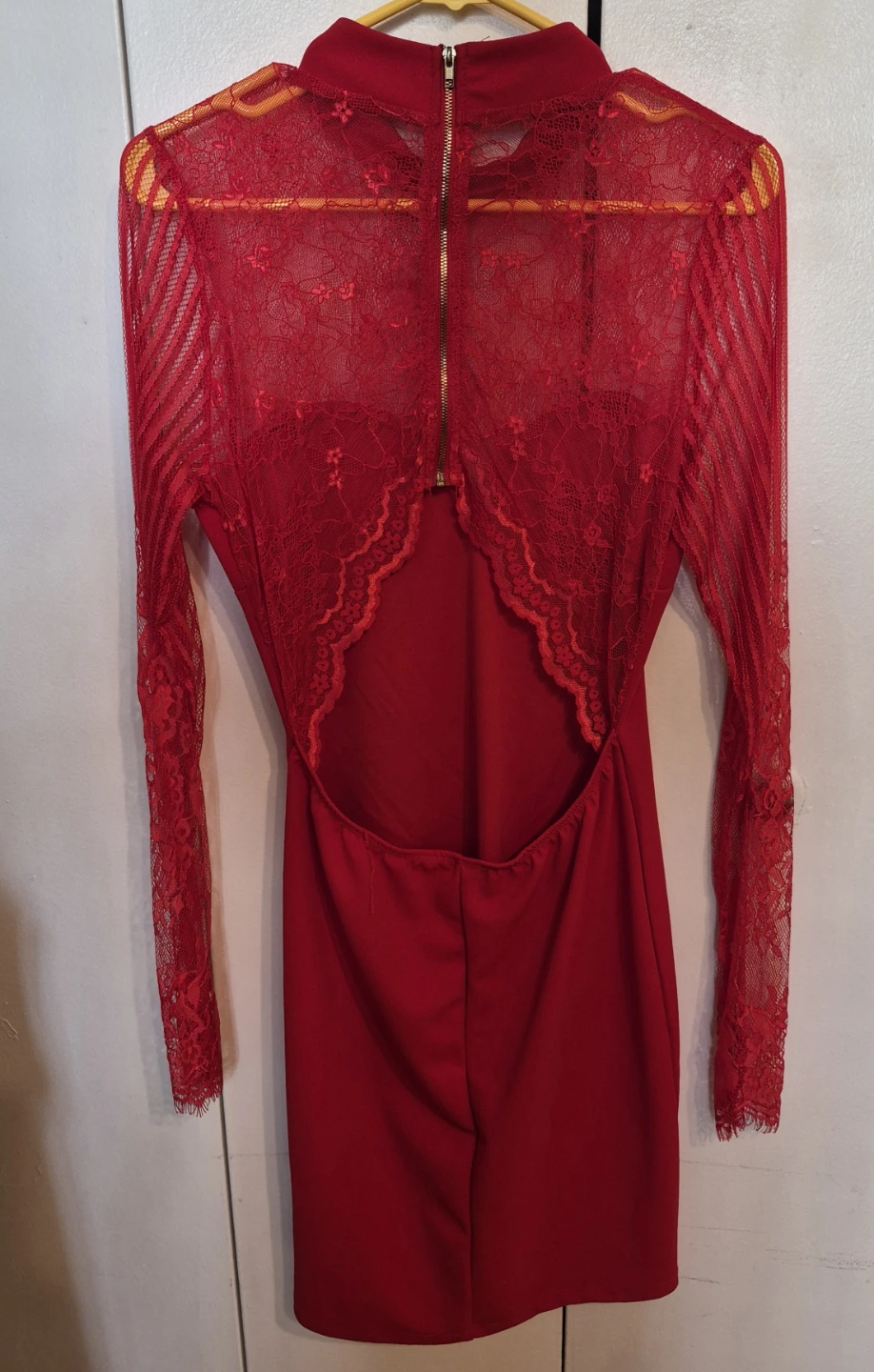 Red Lace Detail Dress (never been worn) - photo 2