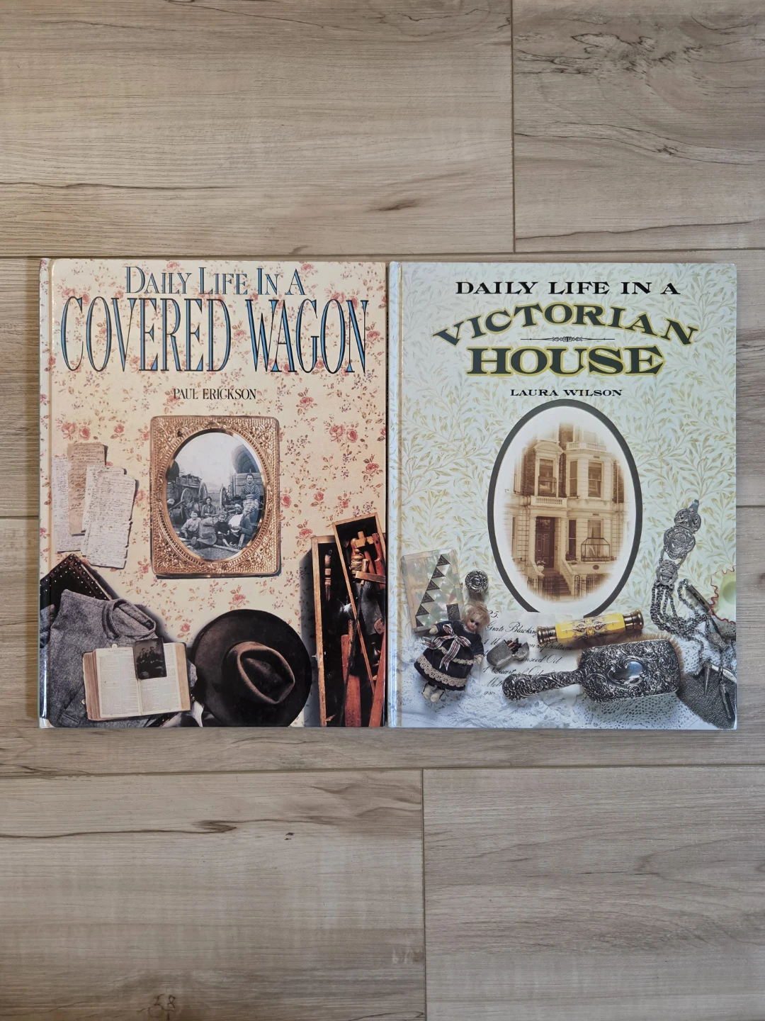 Daily Life in a Victorian House & Covered Wagon Books