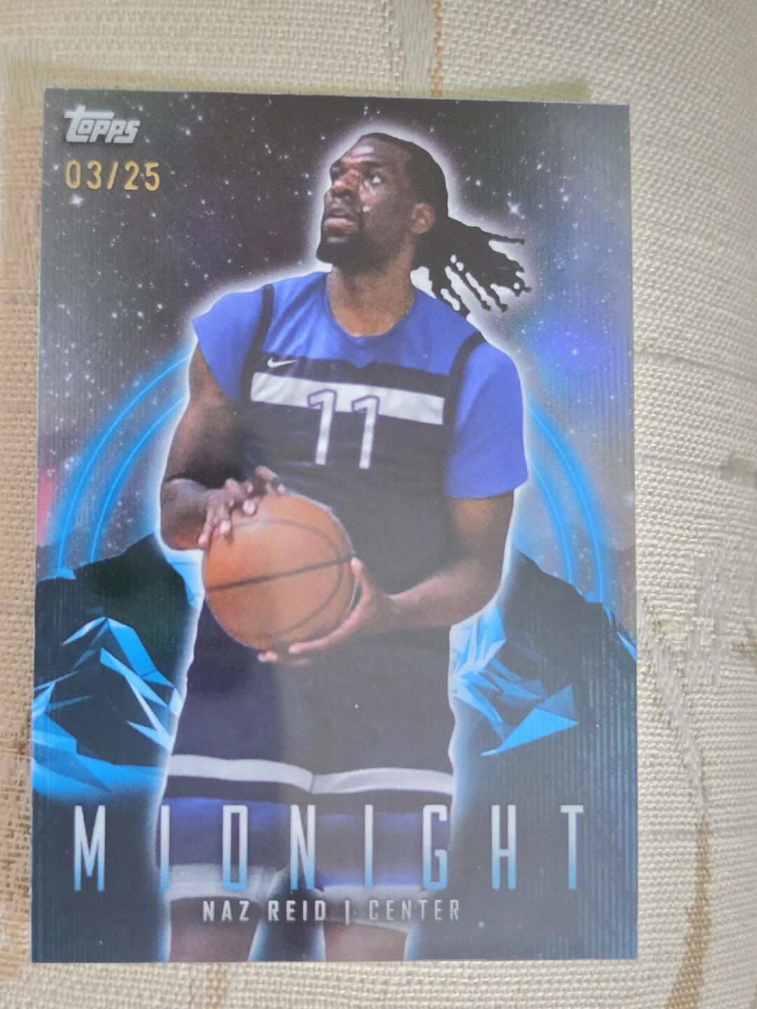 Topps Midnight Naz Reid 03/25 Basketball Card