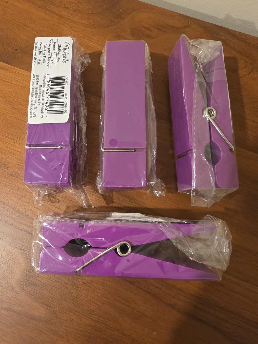 Michaels Fabulous Finds Clothes Pins - Purple