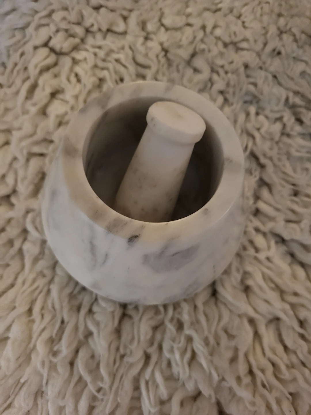 ⚽️ HOMESENSE Marble Mortar and Pestle