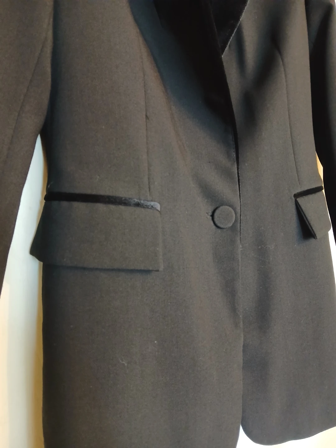 Zara black formal blazer jacket, size extra small (XS) - photo 4