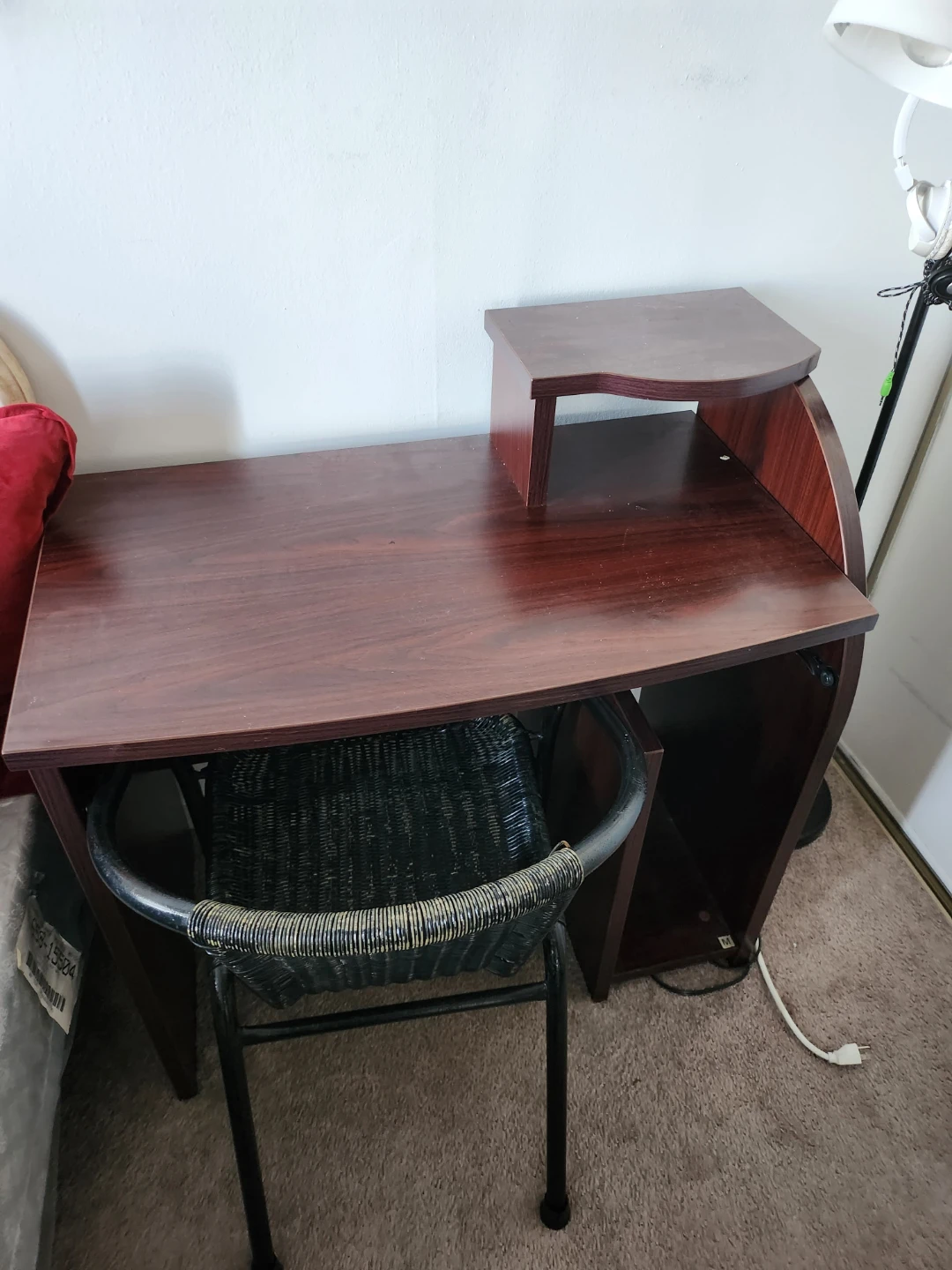 Compact Wooden Computer Desk