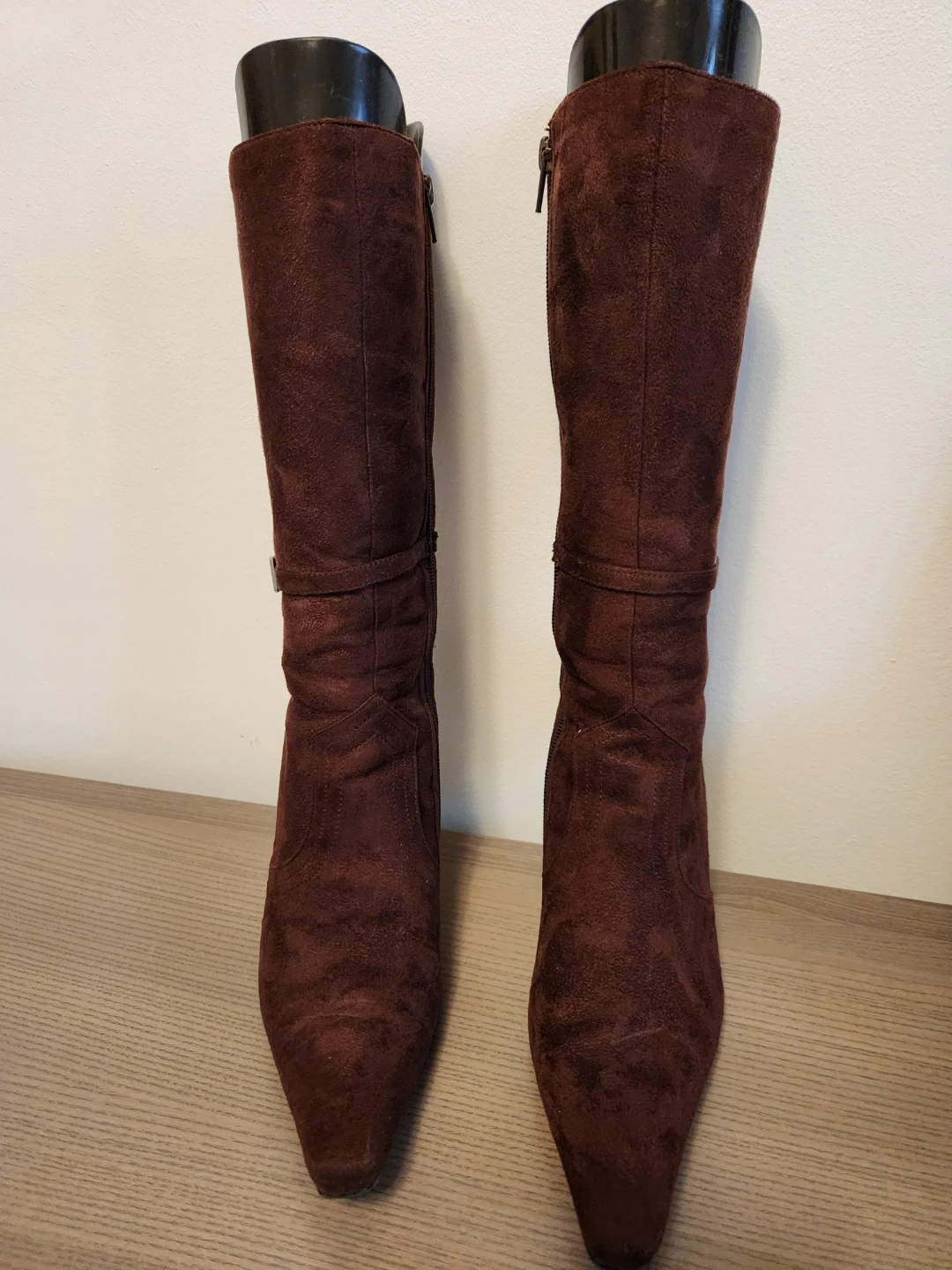 Brown Suede Knee-High Boots - photo 2