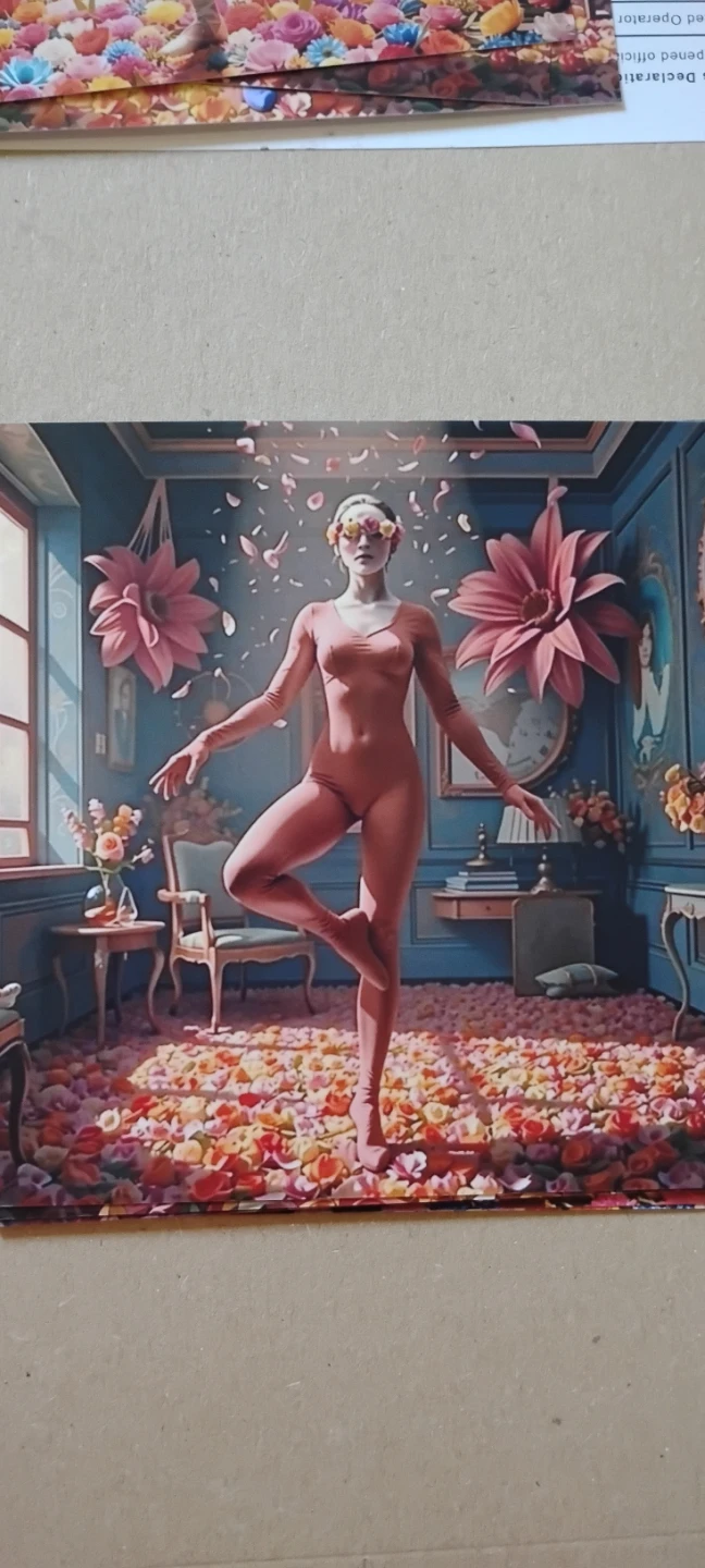 Art Print - Woman in Flower Room - photo 2