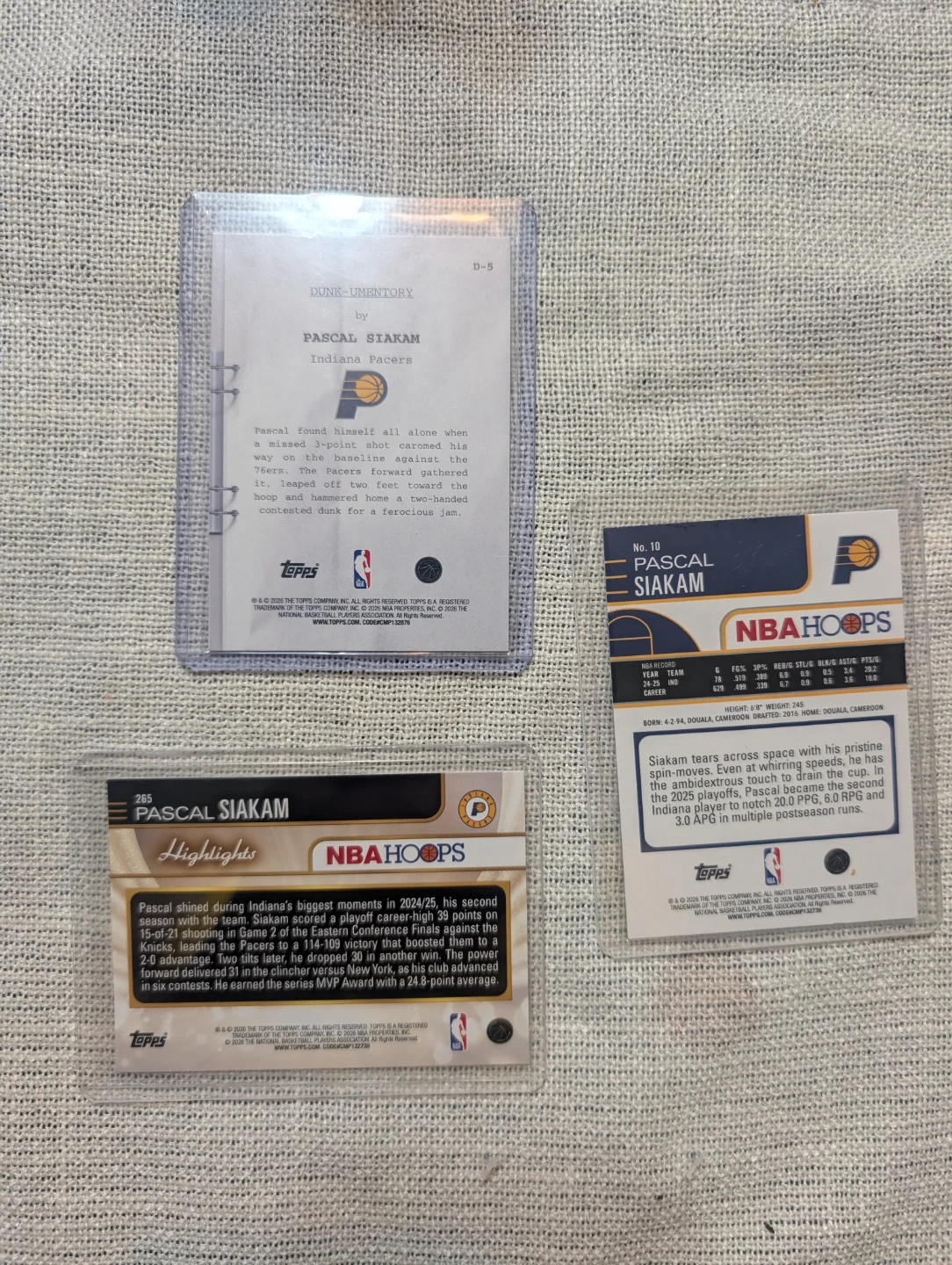 Pascal Siakam NBA Hoops Basketball Cards ⚽ - photo 5