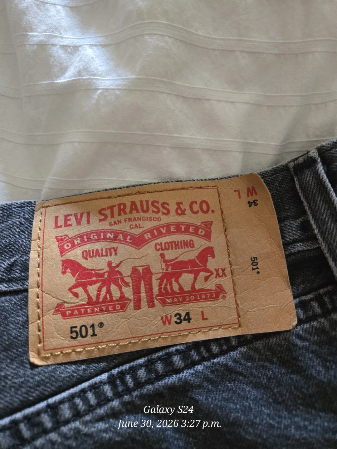 Levi's 501 Jean shorts- Grey