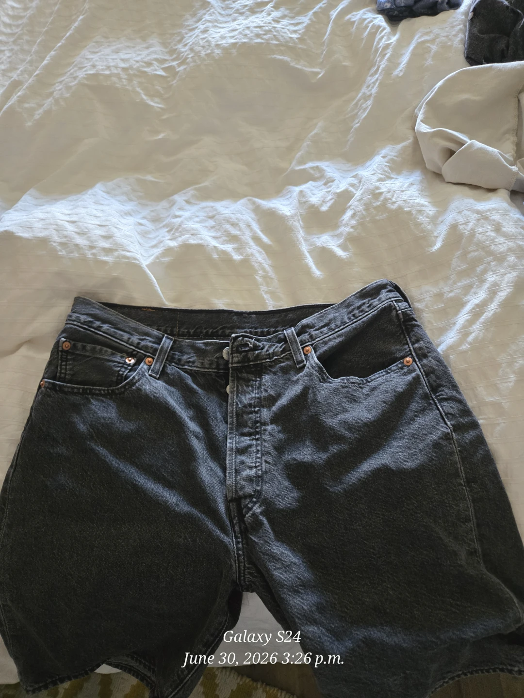 Levi's 501 Jean shorts- Grey - photo 3