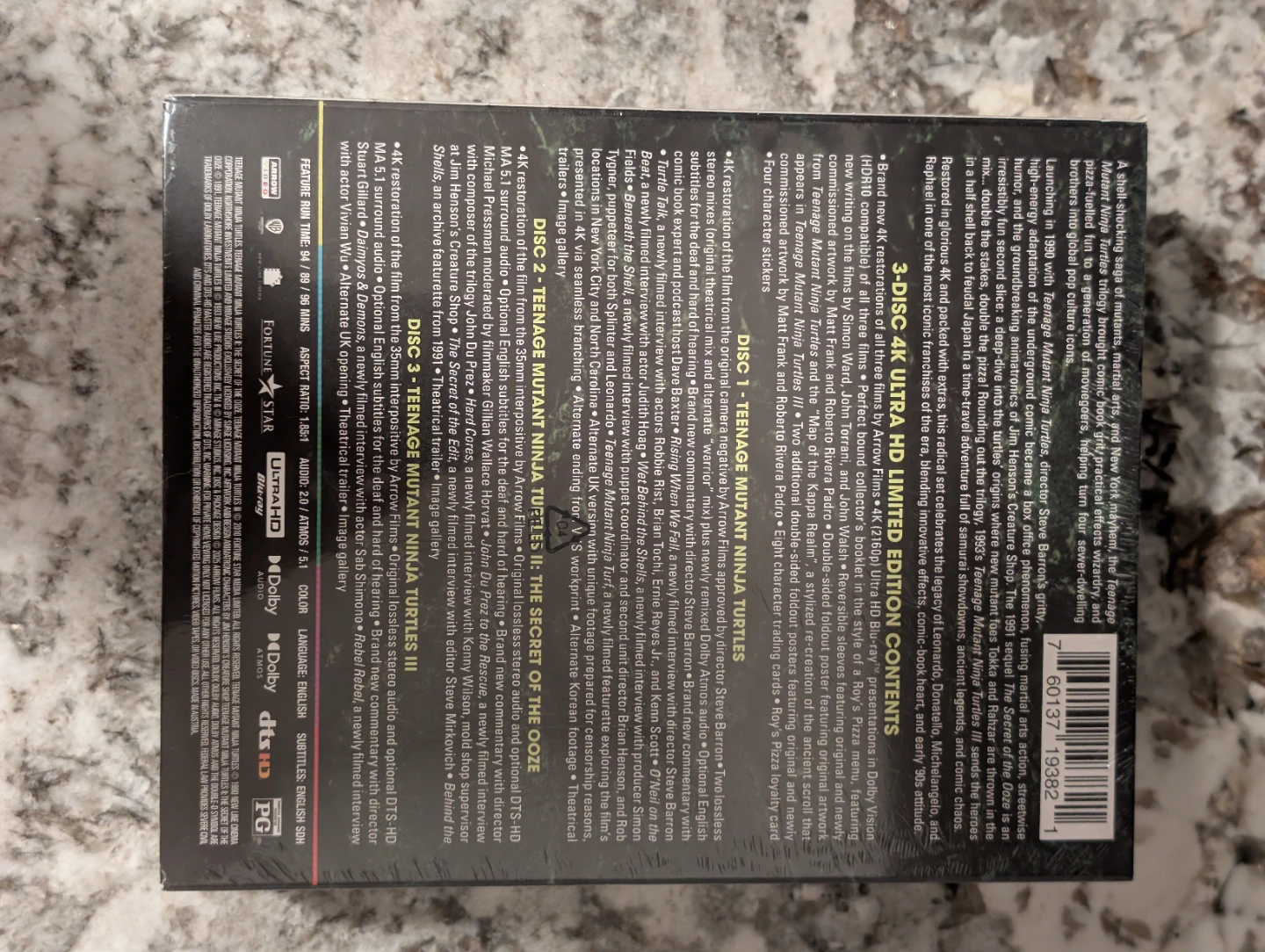Teenage Mutant Ninja Turtles Trilogy 4K UHD Blu-ray - photo 3