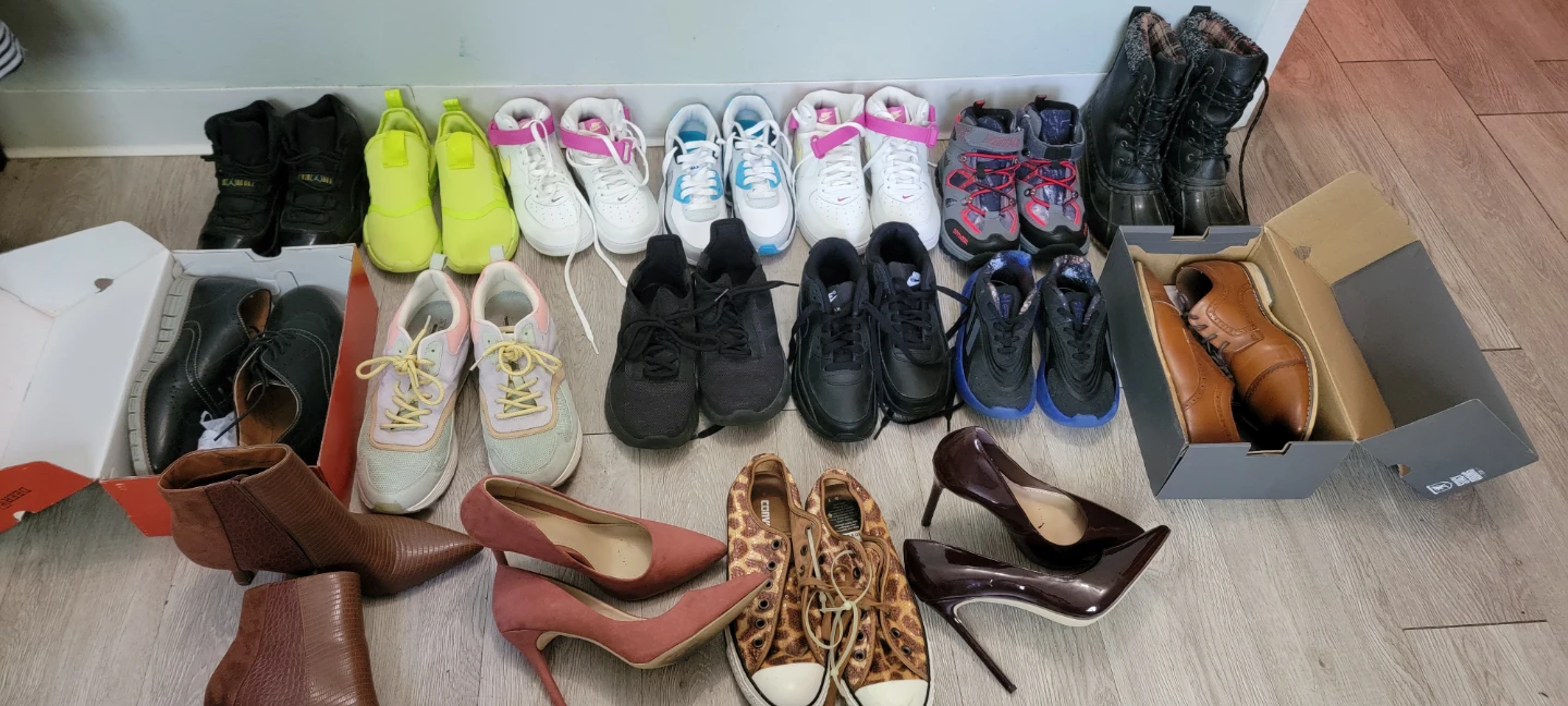 Mixed Lot of Women's and Kids' Shoes