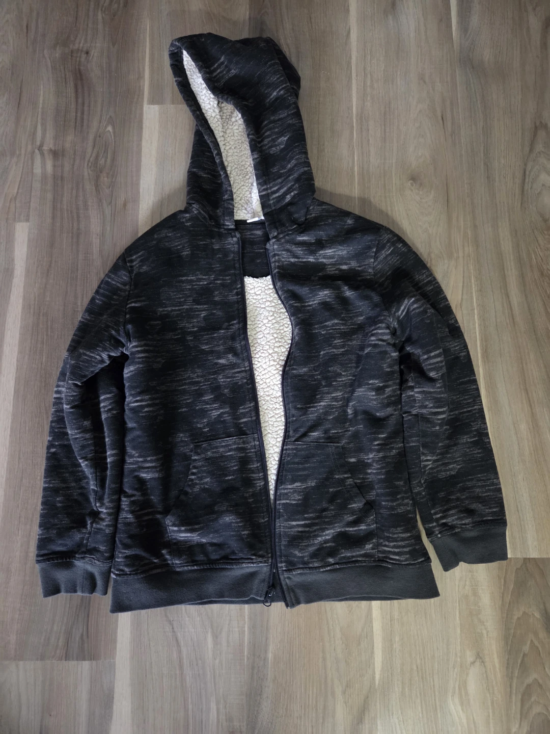 Sherpa Lined Zip-Up Hoodie